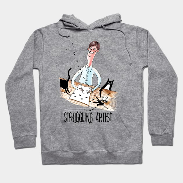 Struggling Artist Hoodie by Scratch